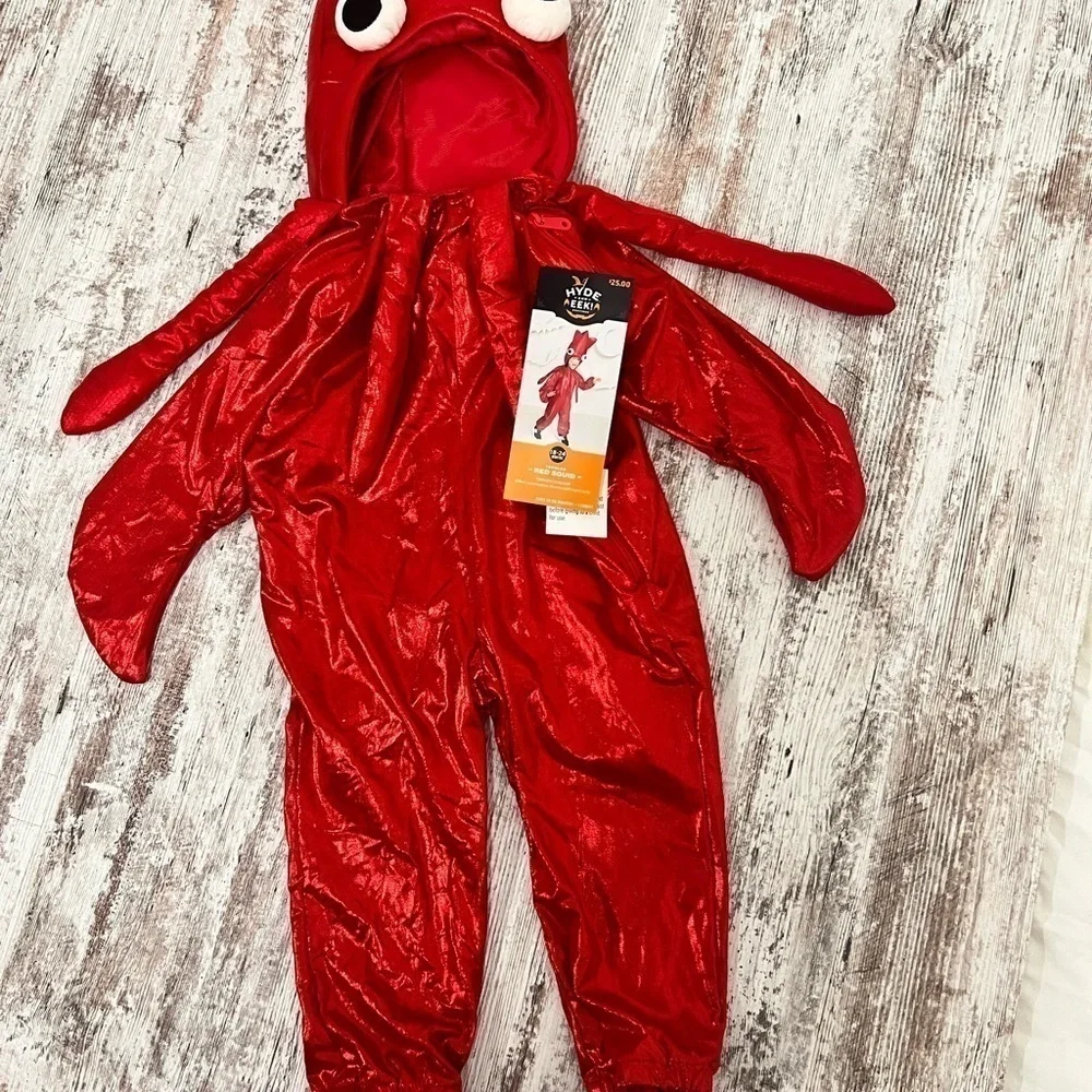 Hyde & Eek Toddler Red Squid Costume